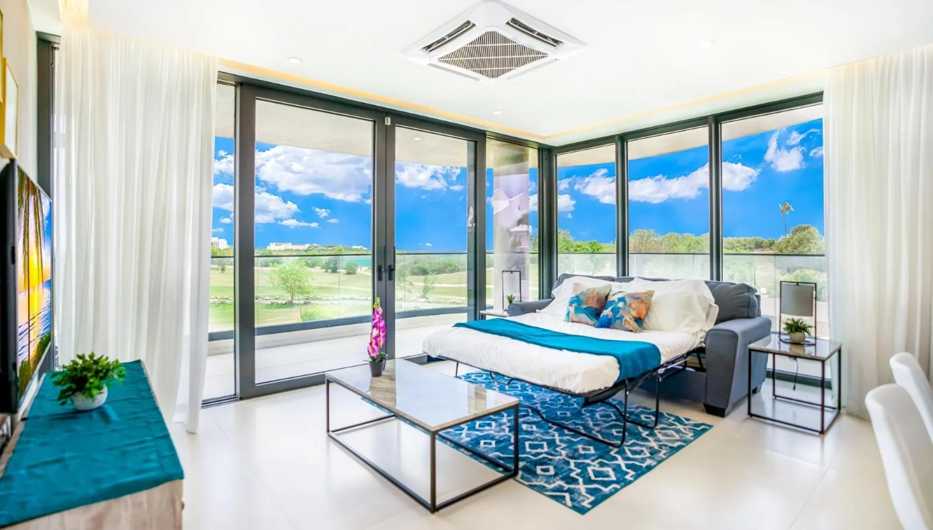 Daire Luxury Oceanview 1Br On Beach Cupecoy